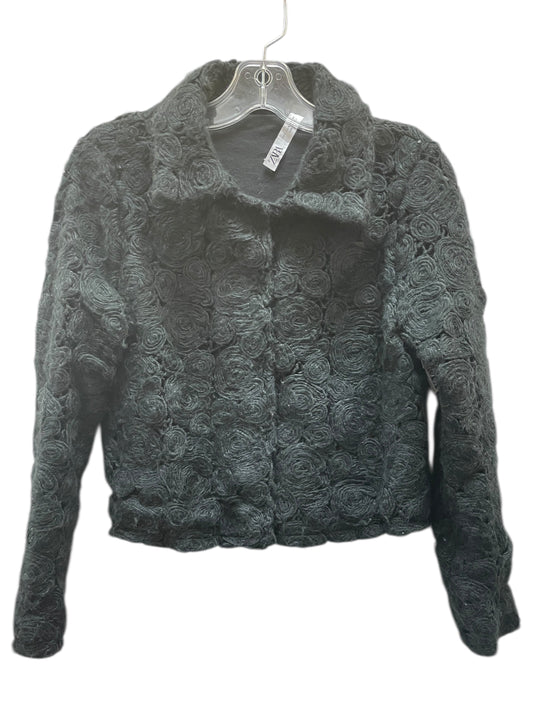 Sweater Cardigan By Zara In Black, Size:S