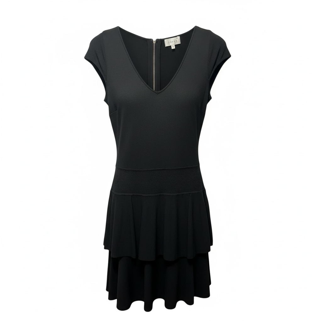 Knit Layered Dress Designer By Milly In Black, Size: S