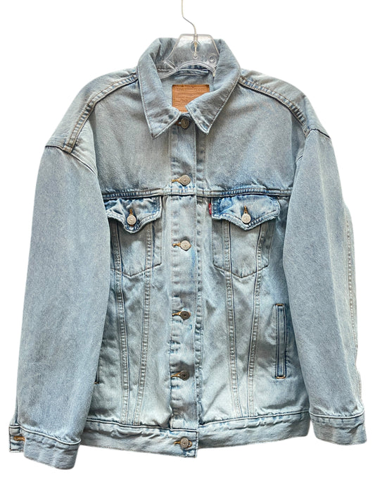 Jacket Denim By Levis In Blue Denim, Size:S