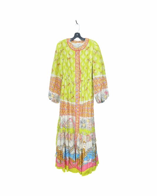 Dress Casual Maxi By A Loves A In Green, Size:M