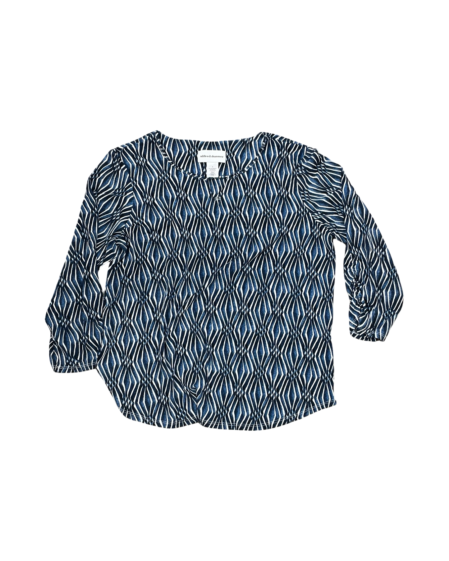 Top Ss By Alfred Dunner In Blue & White, Size:S
