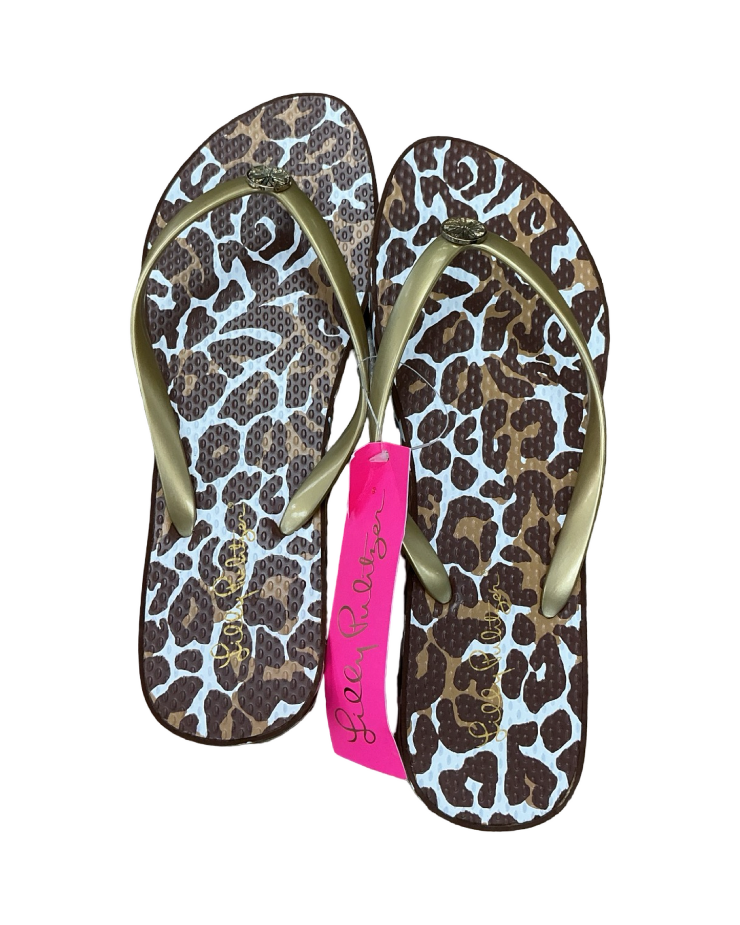 Sandals Designer By Lilly Pulitzer In Animal Print, Size:9