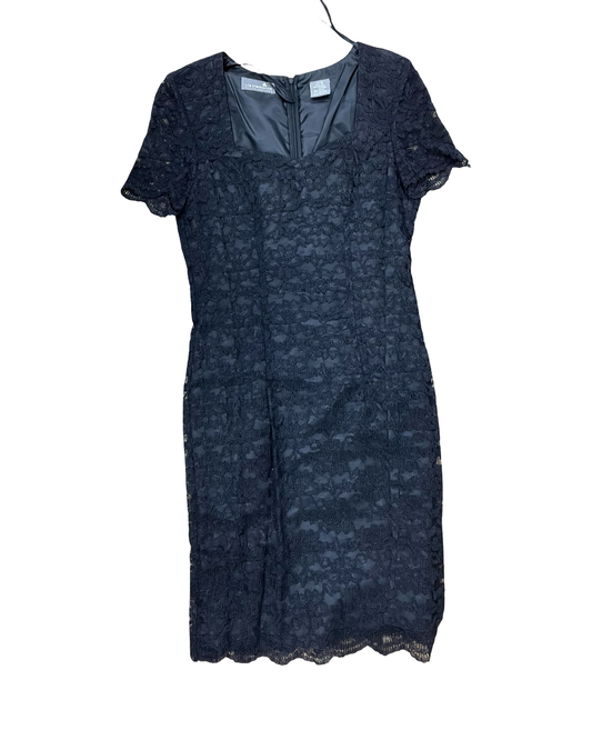 Dress Party Midi By Liz Claiborne In Black, Size:8P