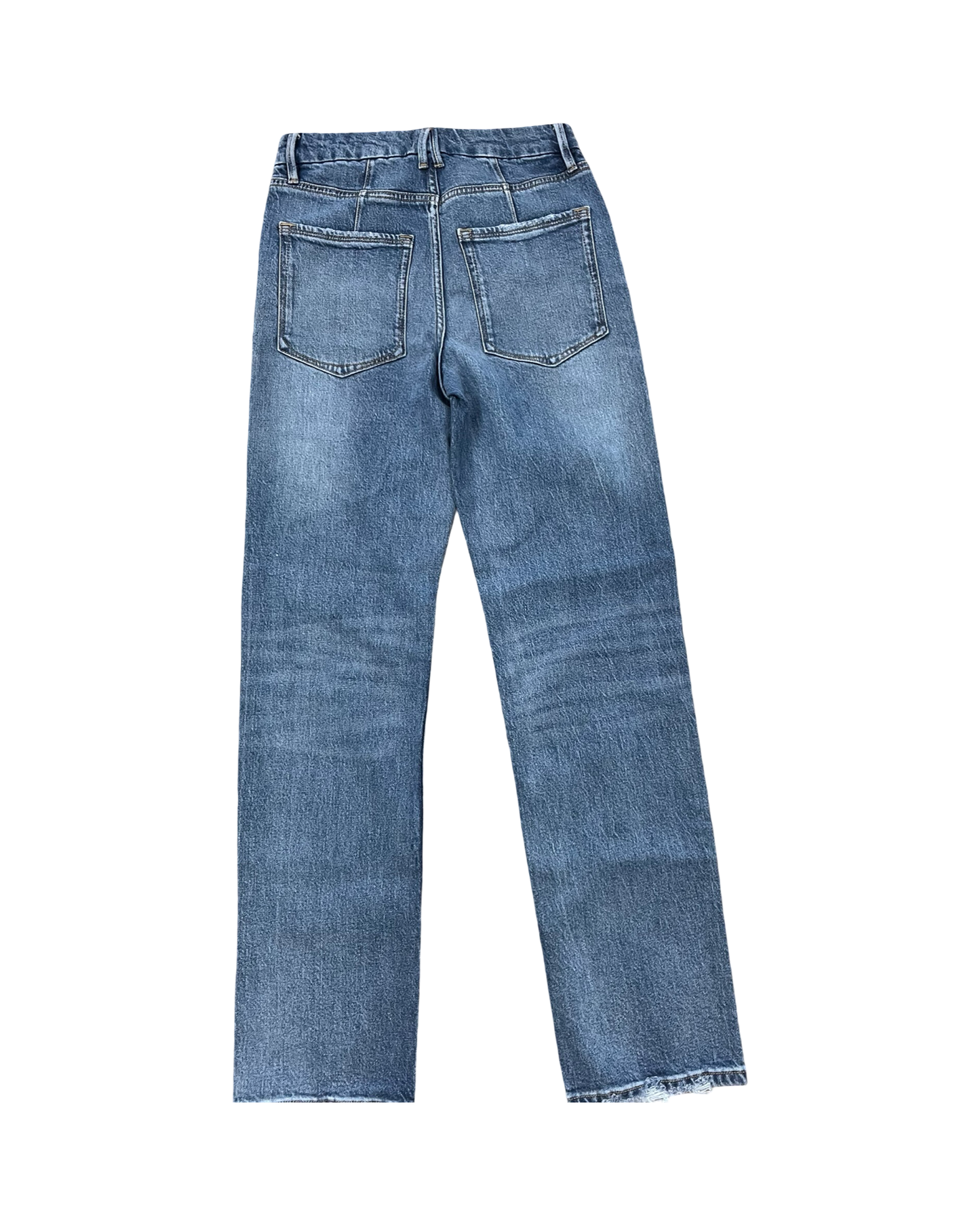 Jeans Straight By Good American In Blue Denim, Size:4