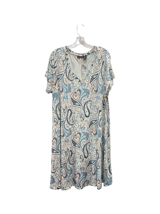 Dress Casual Midi By Tahari In Paisley Print, Size:2X