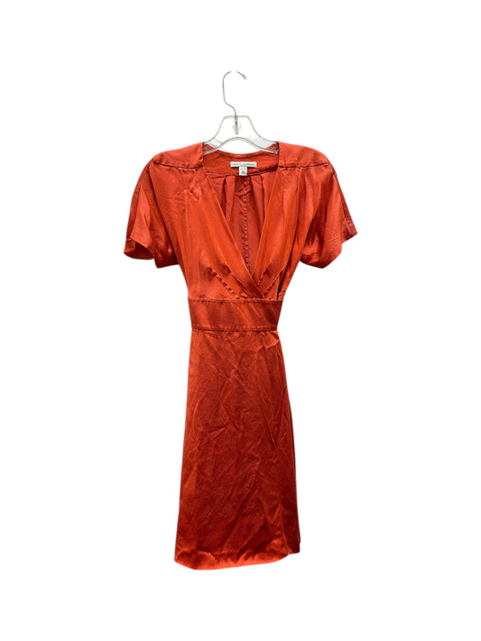 Dress Casual Midi By Banana Republic In Orange, Size:2P