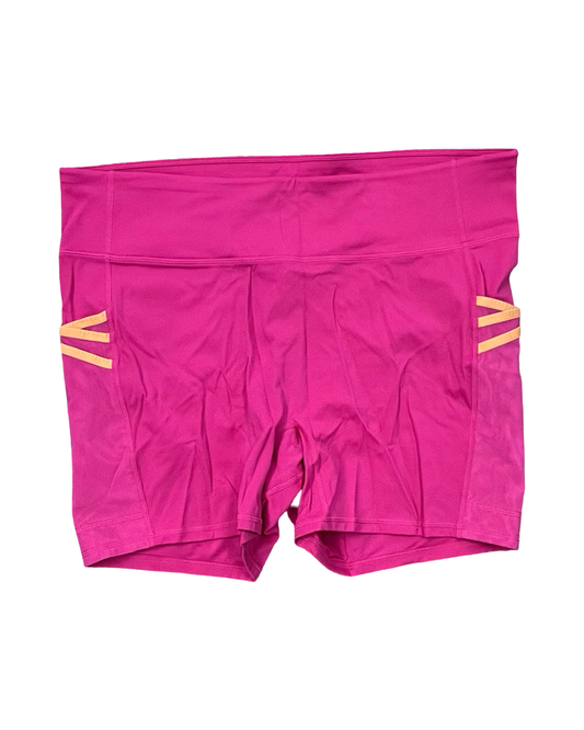 Athletic Shorts By Fabletics In Pink, Size:3X