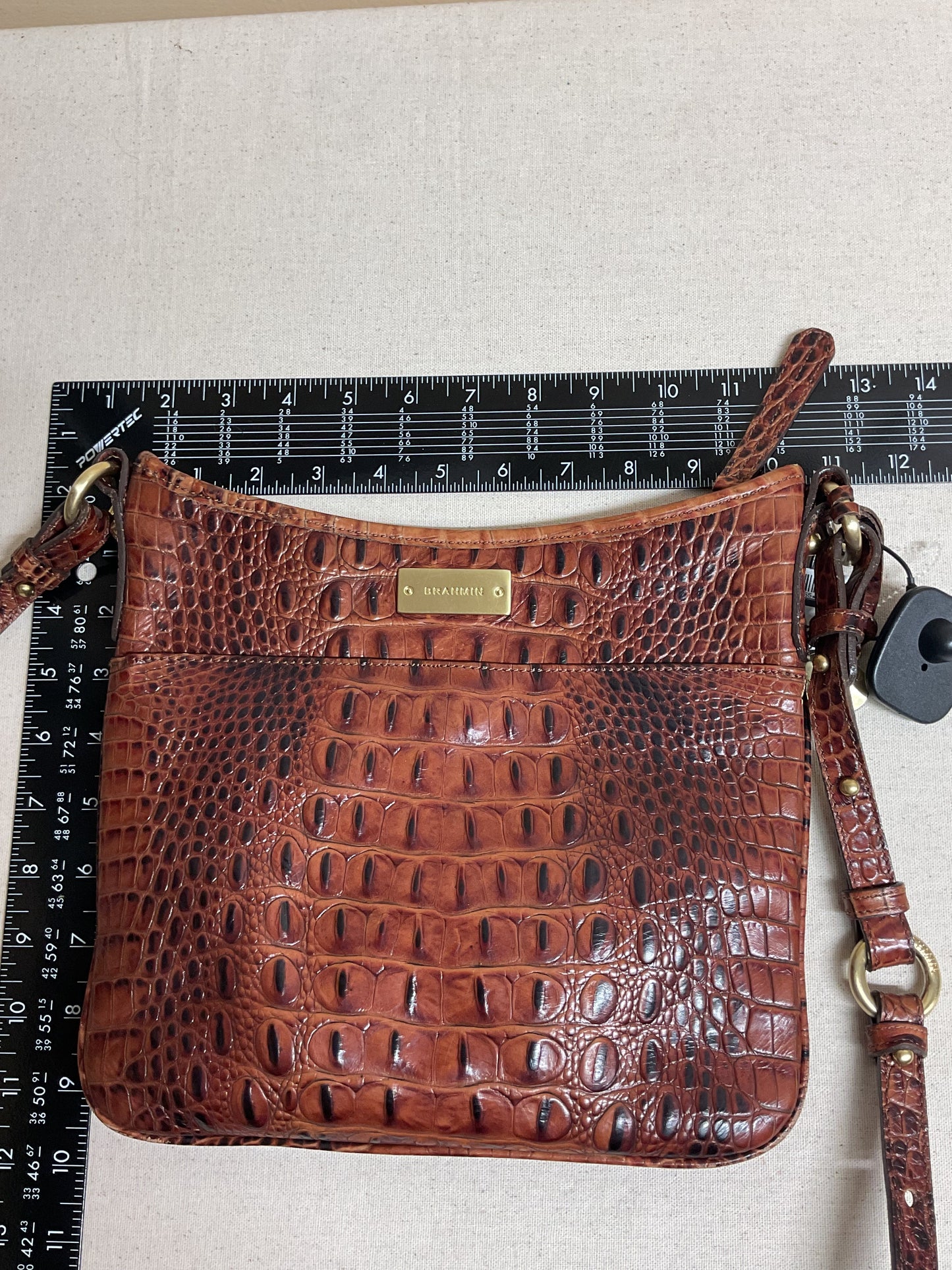 Crossbody Designer By Brahmin In Brown, Size:Medium
