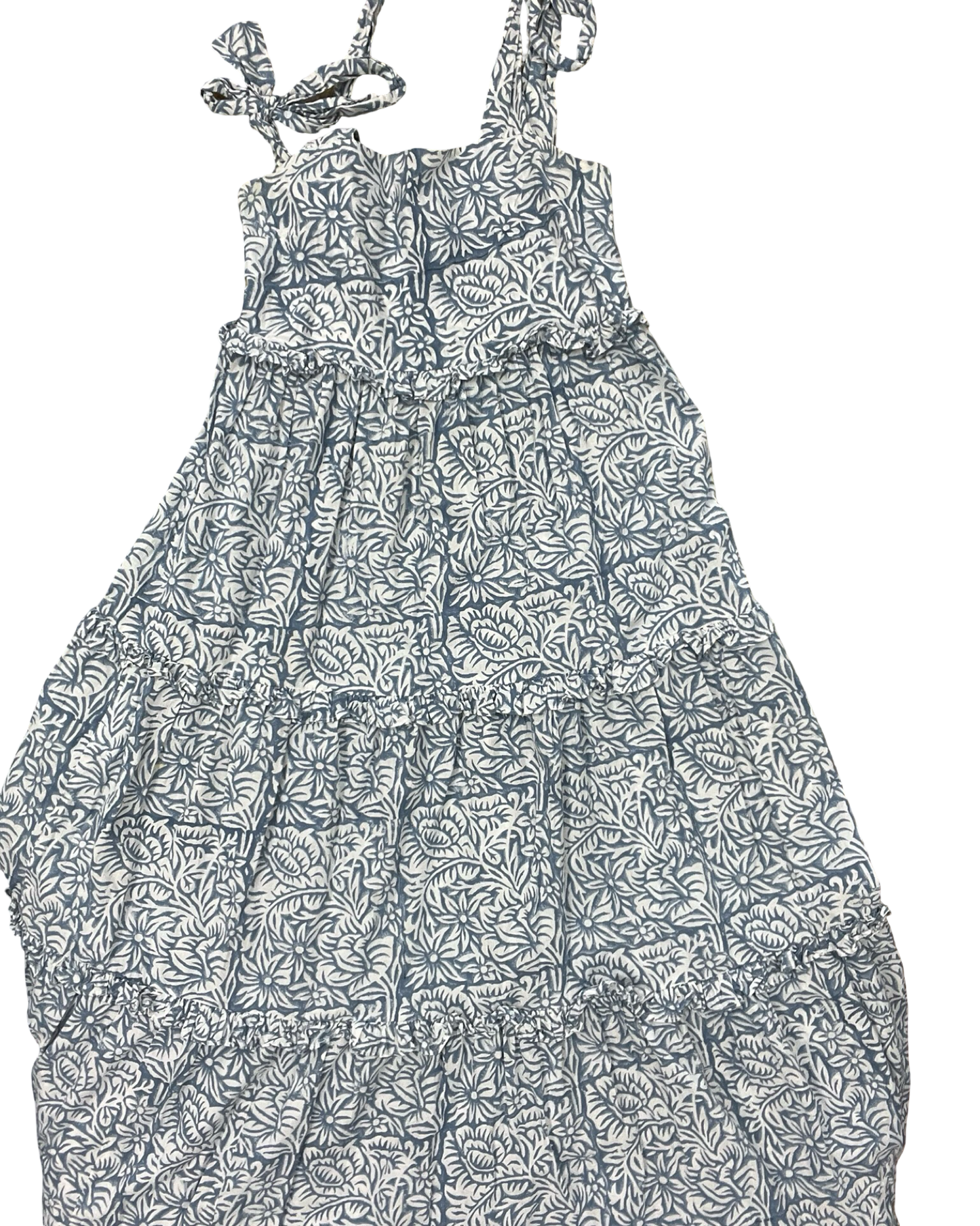 Dress Casual Maxi By Clothes Mentor In Blue & White, Size:S