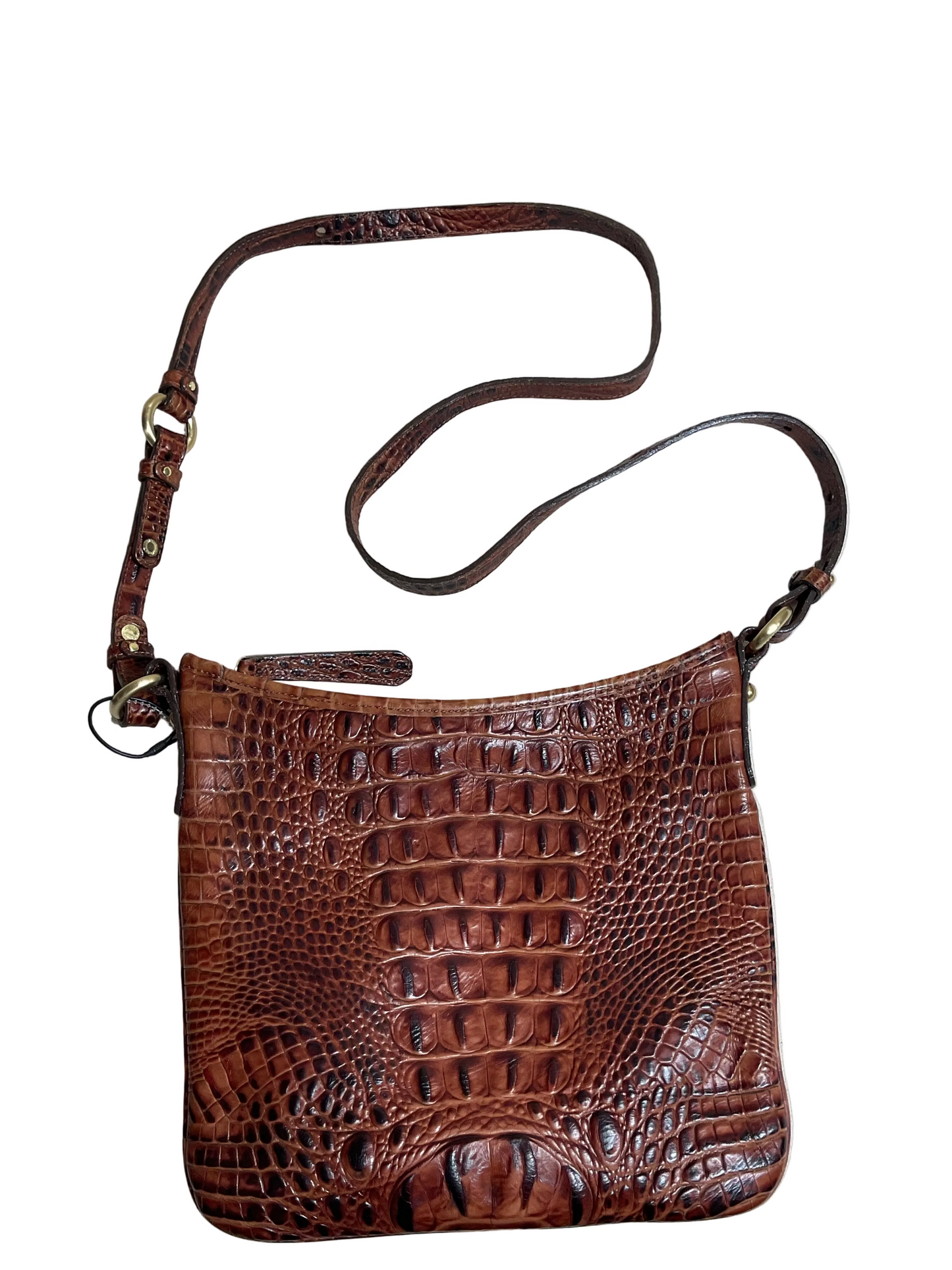 Crossbody Designer By Brahmin In Brown, Size:Medium