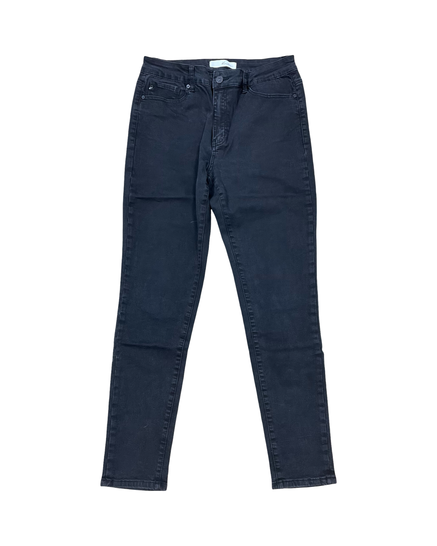 Jeans Straight By Kancan In Black Denim, Size:10