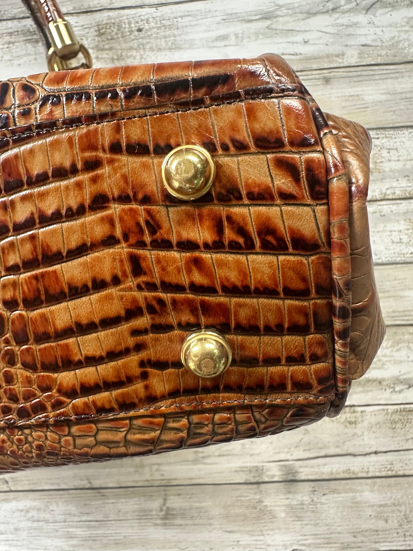 Handbag Designer By Brahmin In Brown, Size:Large