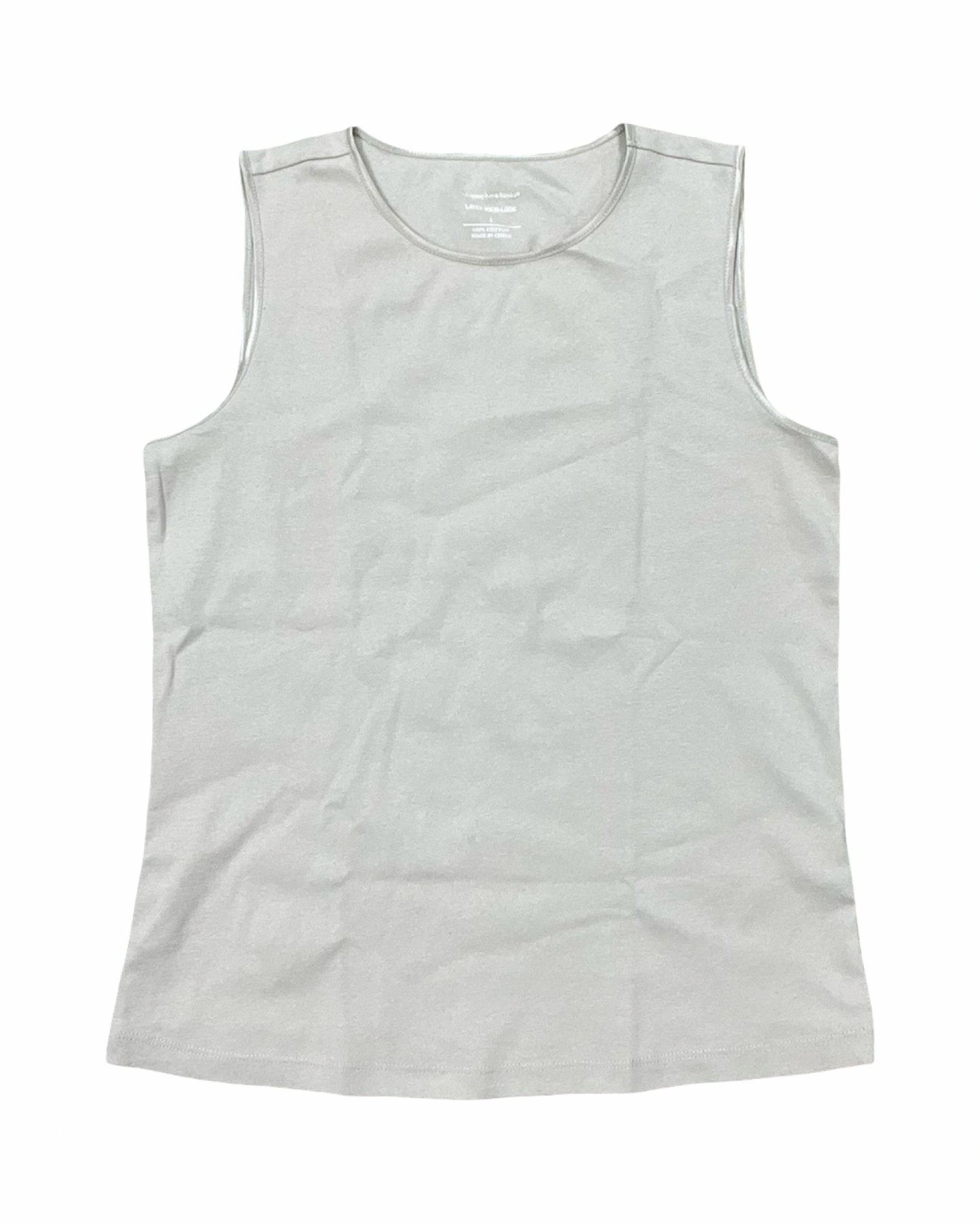 Top Sleeveless Basic By Christopher And Banks In Tan, Size:S