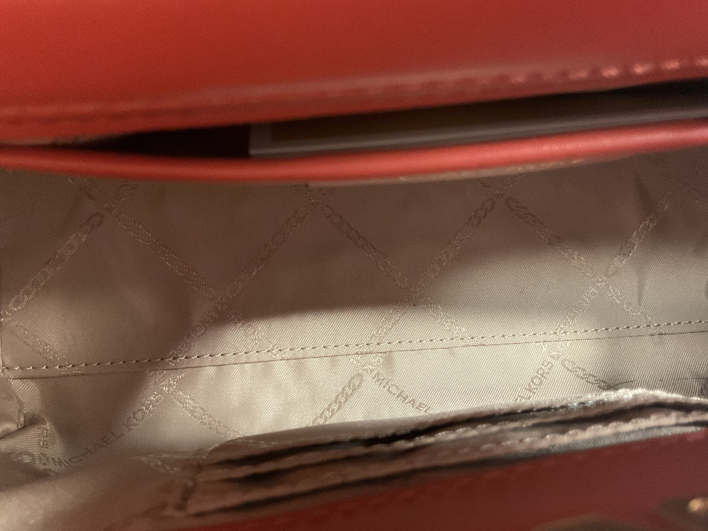 Crossbody Designer By Michael Kors In Pink & White, Size:Small