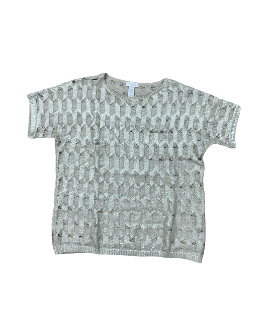 Sweater Ss By Chicos In Gold, Size:S