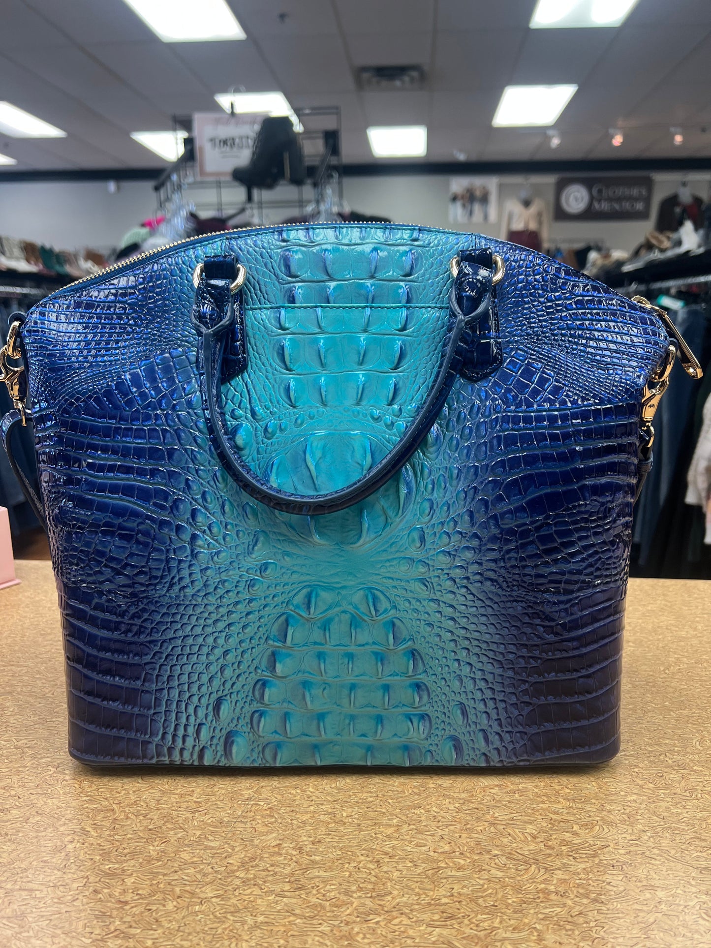 CROSSBODY DESIGNER by BRAHMIN In BLUE, Size: LARGE