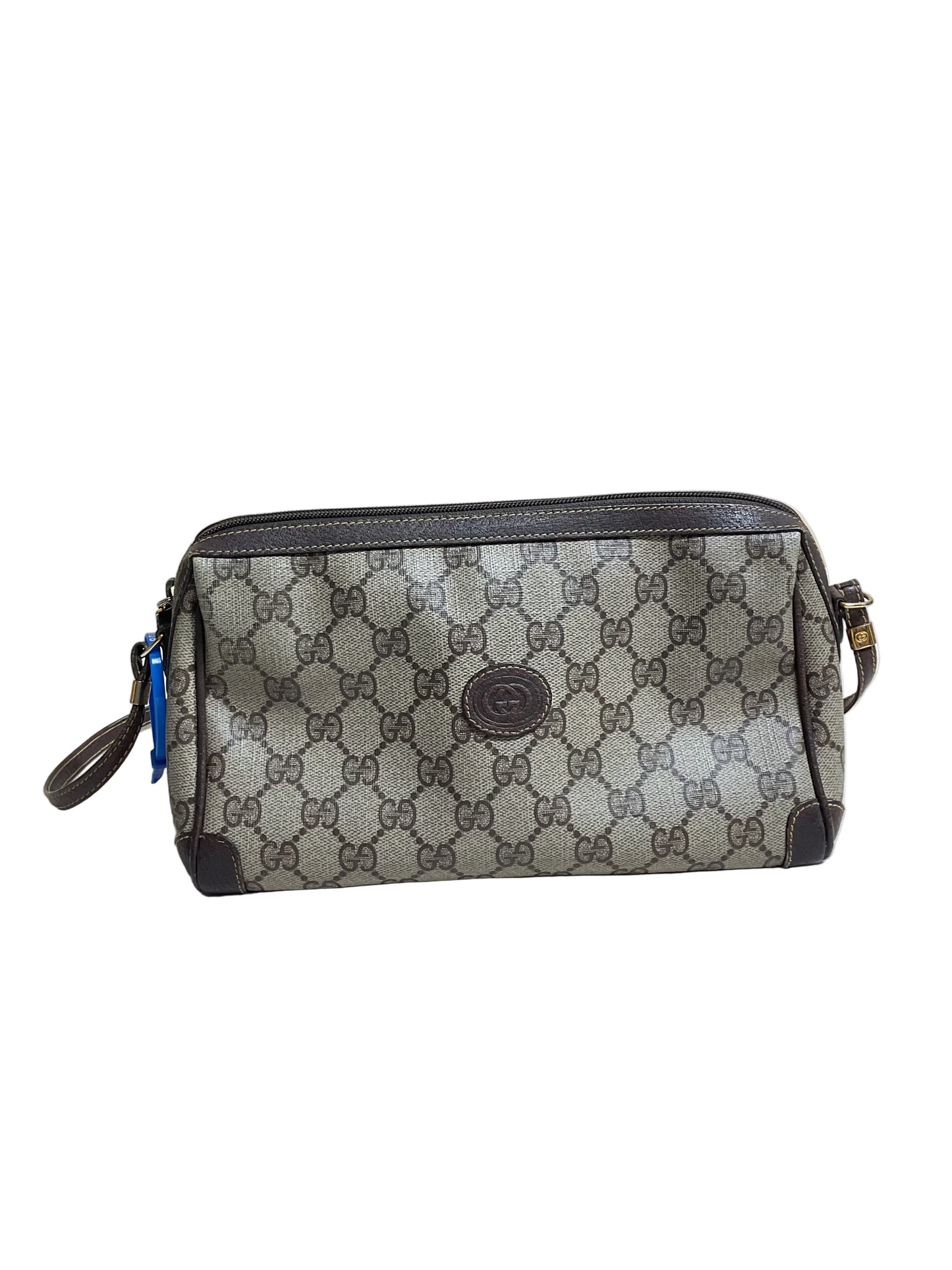 Crossbody Luxury Designer By Gucci In Brown & Tan, Size:Small