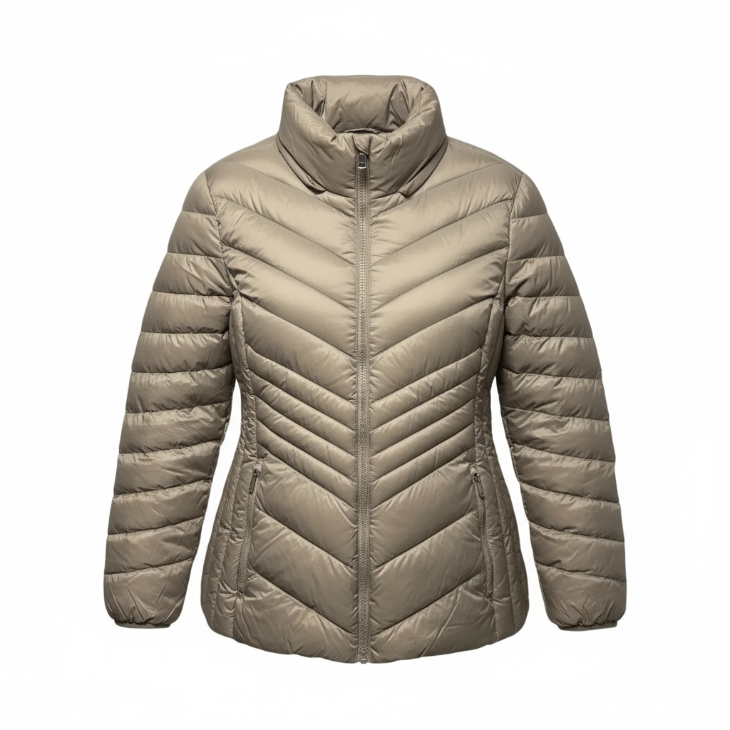 Down Blend Fill Jacket Puffer & Quilted By London Fog In Taupe, Size: XL