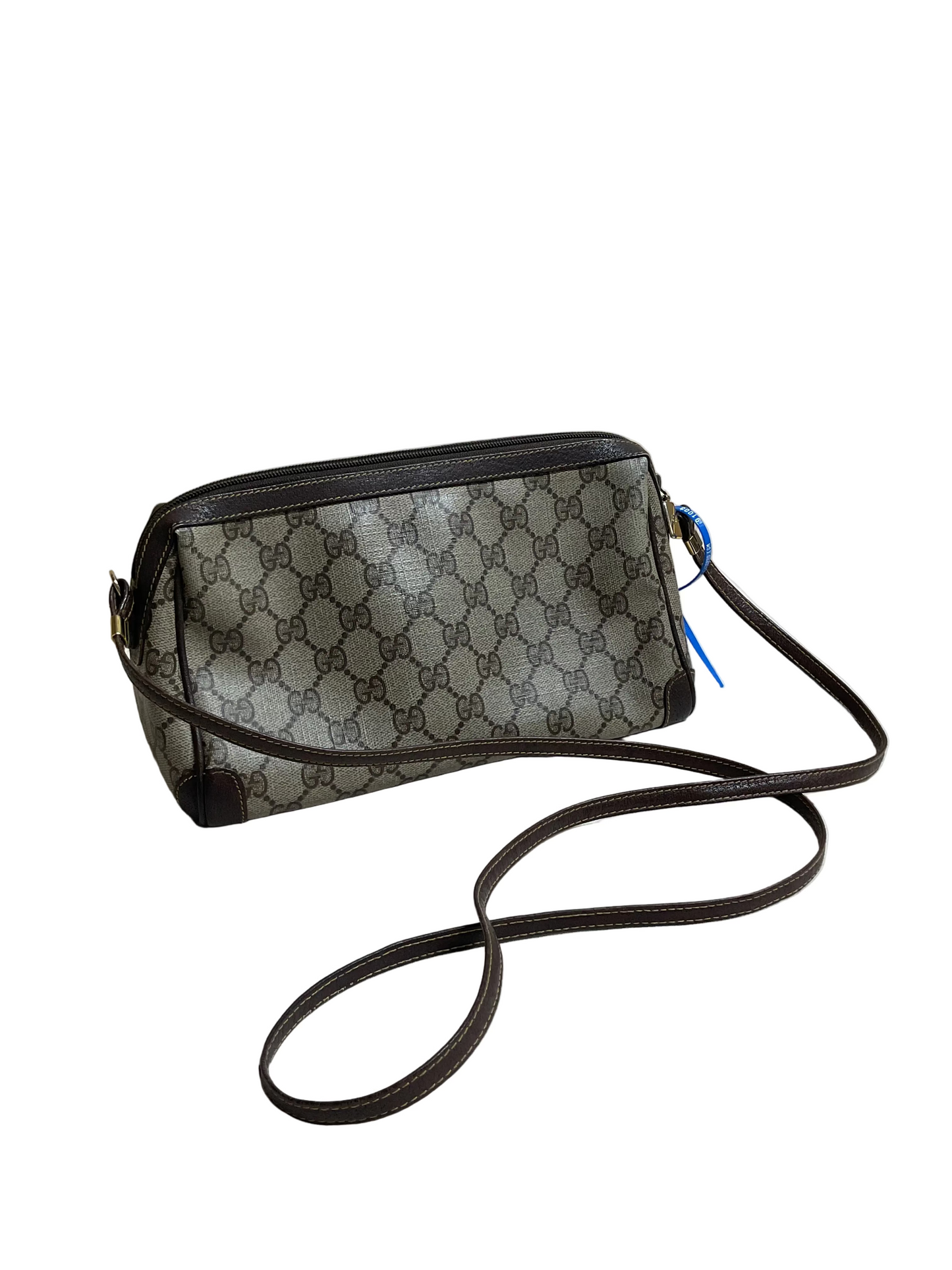 Crossbody Luxury Designer By Gucci In Brown & Tan, Size:Small