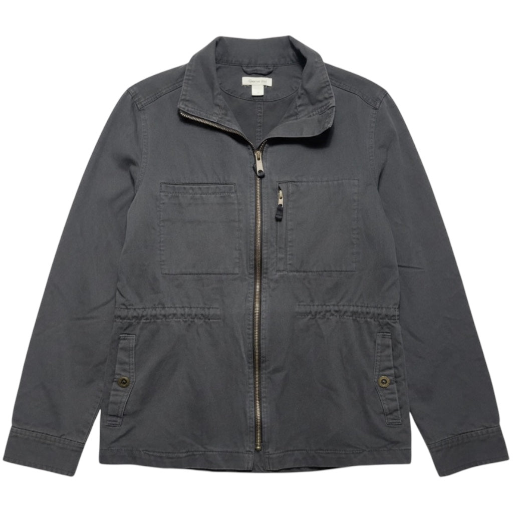 Jacket Utility By Garnet Hill In Grey, Size: 4