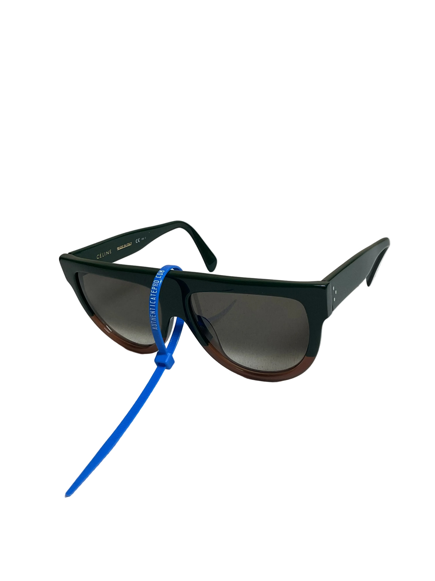 Sunglasses Luxury Designer By Celine In Brown & Green