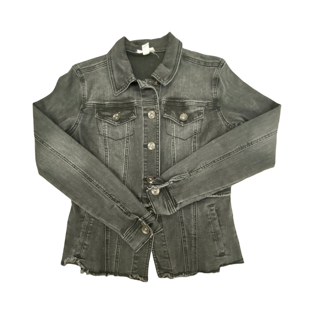 Jacket Denim By Tribal In Black, Size:Xsp