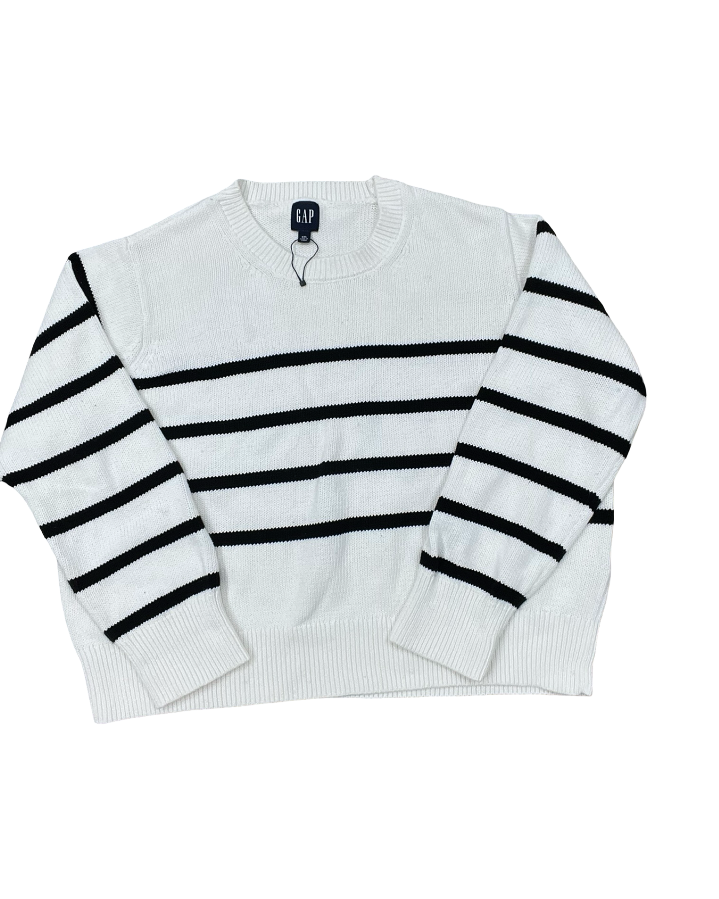 Sweater By Gap In White, Size:1X