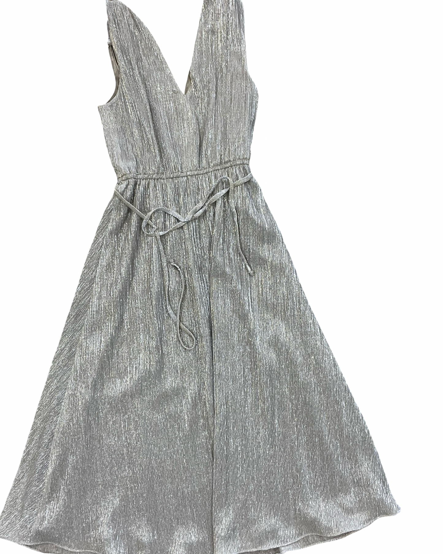 Dress Party Midi By Tahari In Gold, Size:4