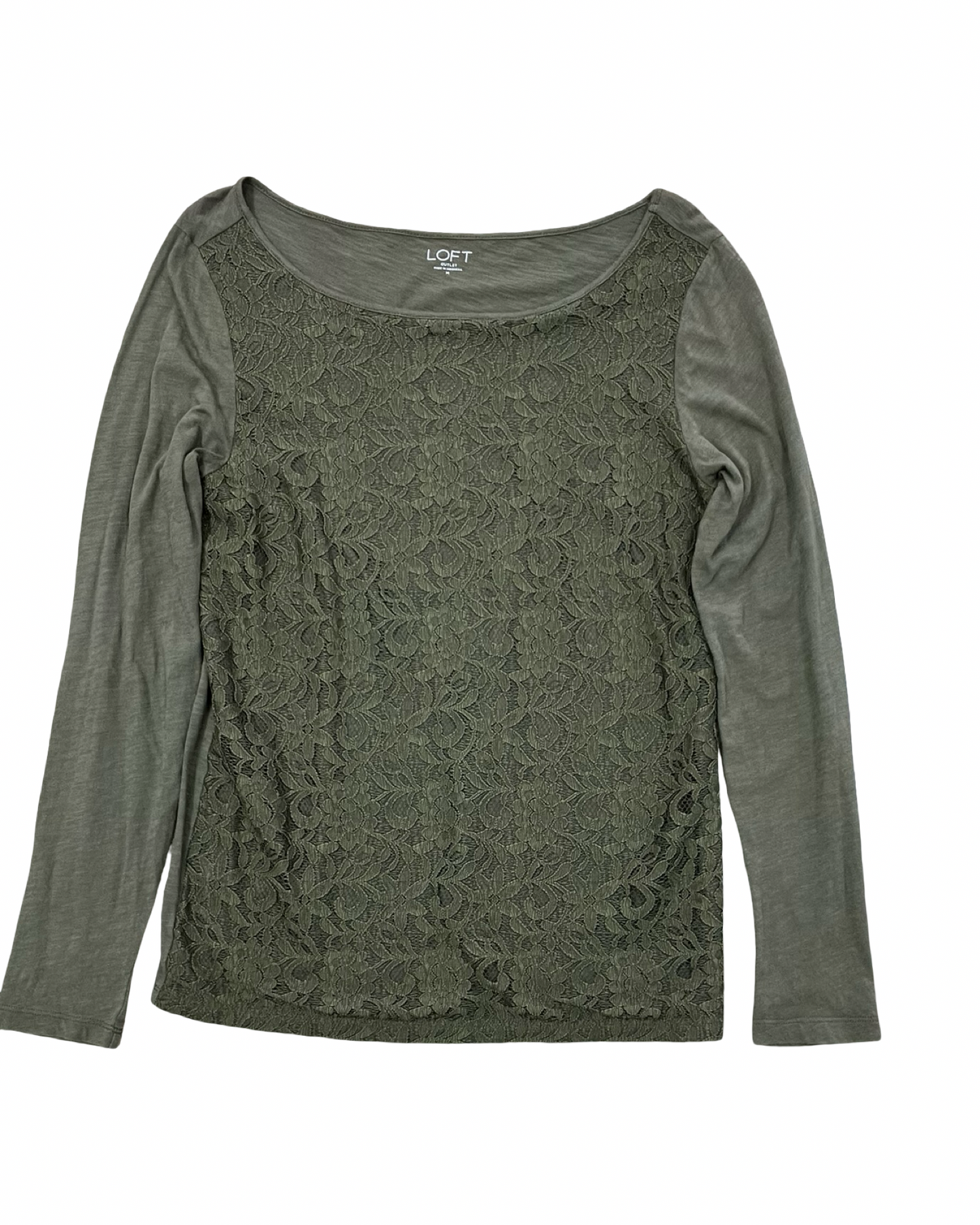 Top Ls By Loft In Green, Size:M