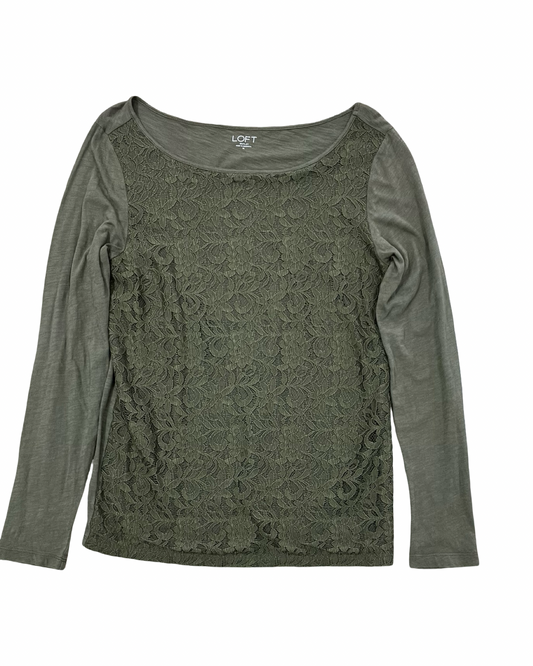 Top Ls By Loft In Green, Size:M