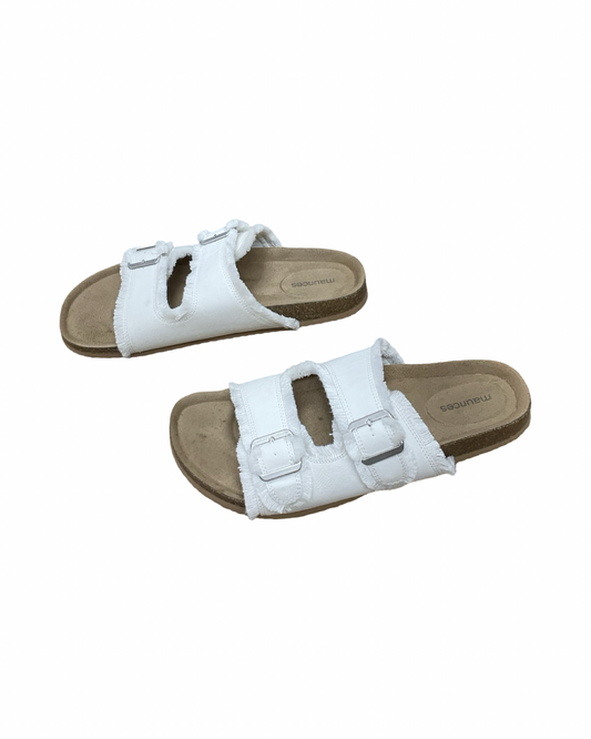 Sandals Flats By Maurices In White, Size:10