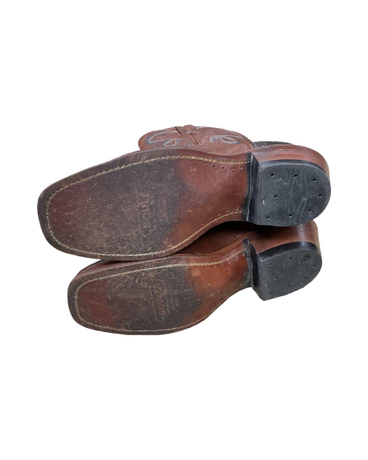 Boots Western By Bourbon & Bowties In Brown, Size:7.5