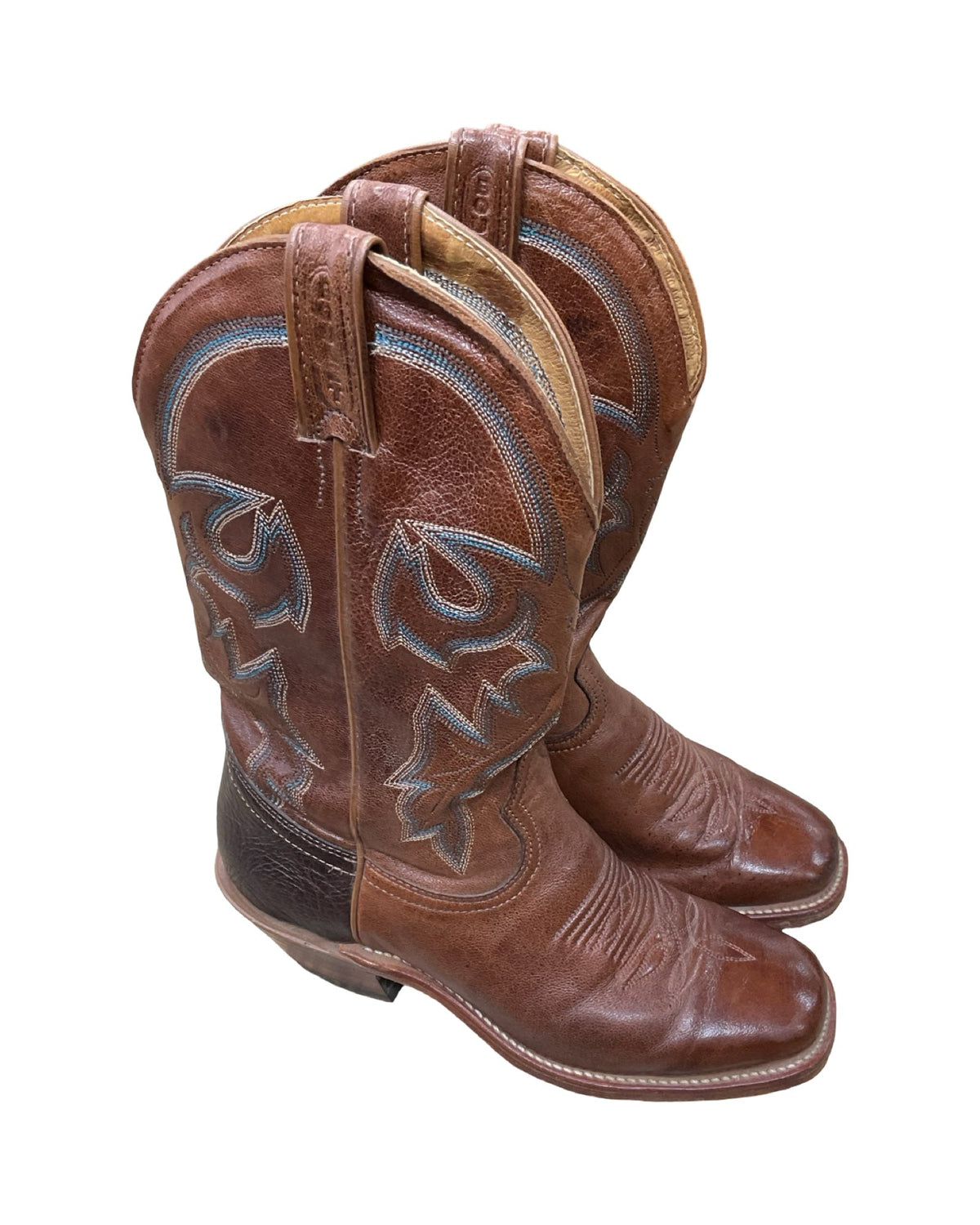 Boots Western By Bourbon & Bowties In Brown, Size:7.5