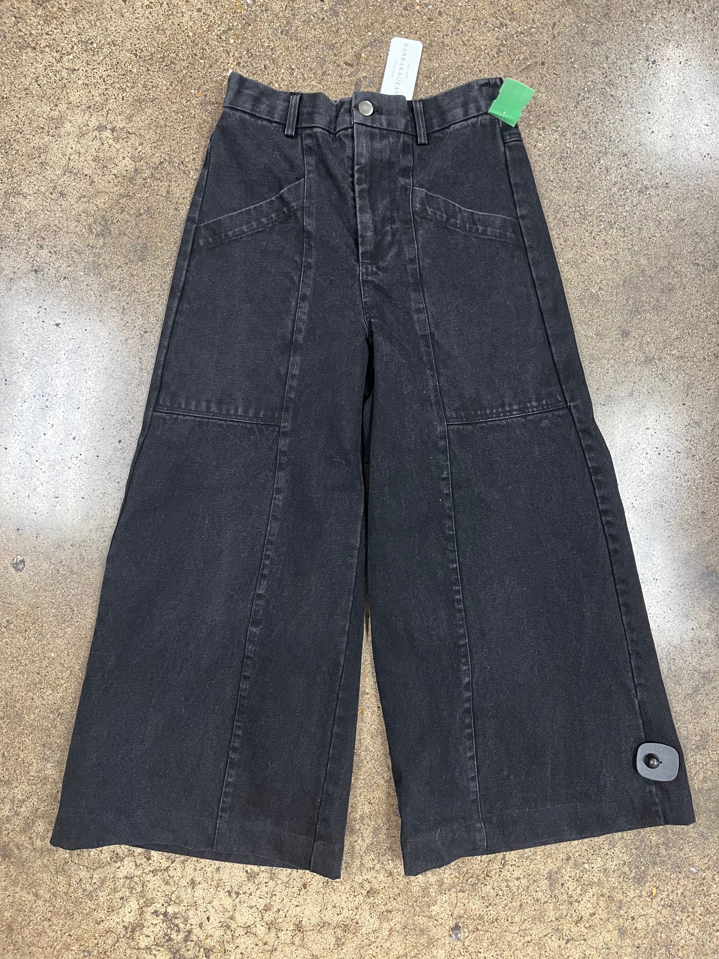 Jeans Wide Leg By Clothes Mentor In Black Denim, Size:4
