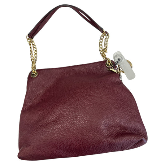 Handbag Designer By Michael Kors In Maroon, Size:Medium