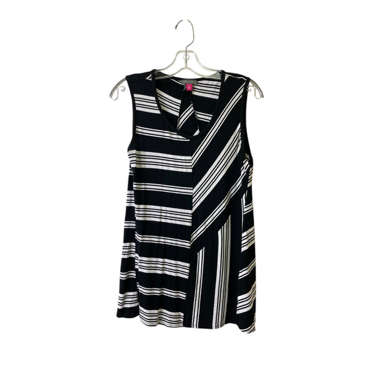 Top Sleeveless Basic By Vince Camuto In Black & White, Size:M