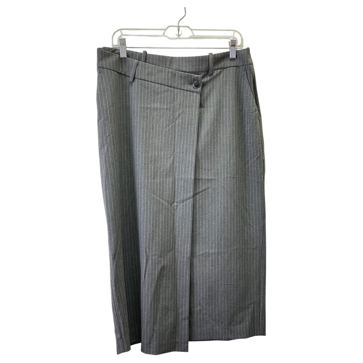 Skirt Maxi By Zara In Grey, Size:L