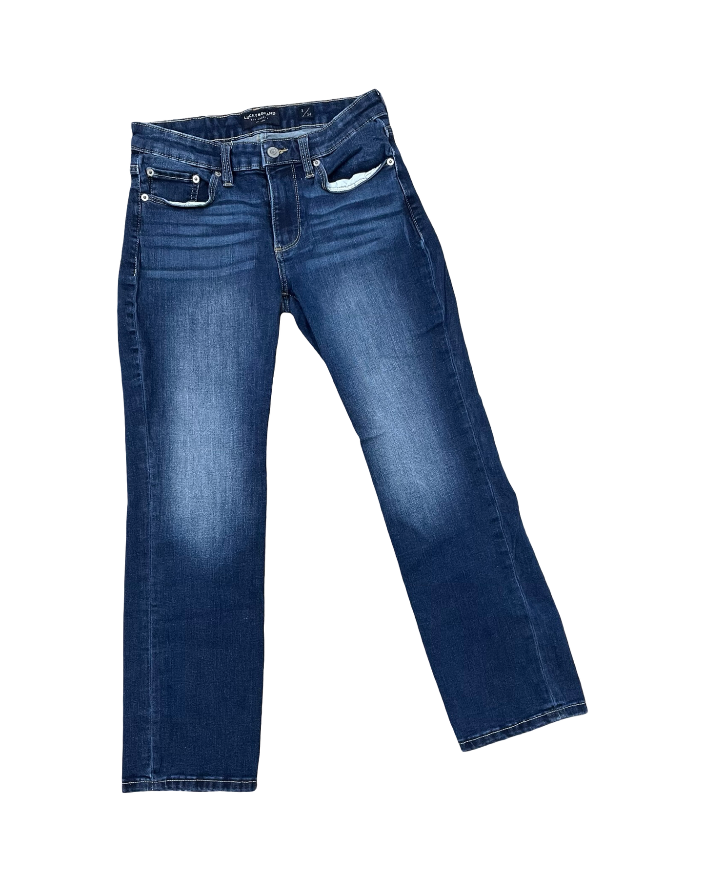 Jeans Cropped By Lucky Brand In Blue, Size:2