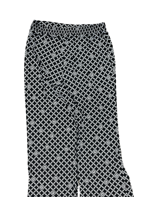 Pants Lounge By Anne Klein In Black & White, Size:Xl