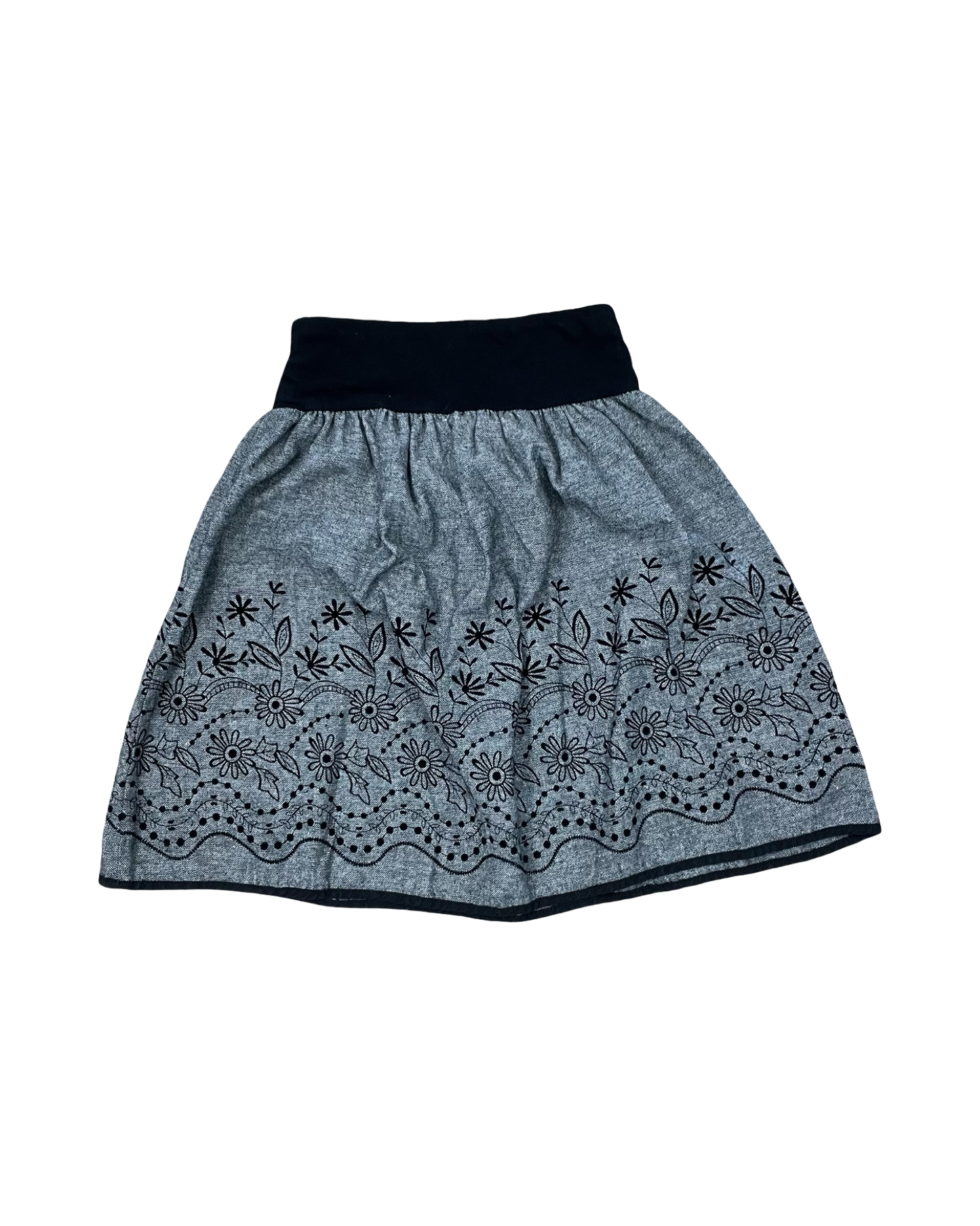 Skirt Midi By Clothes Mentor In Black & Grey, Size:S