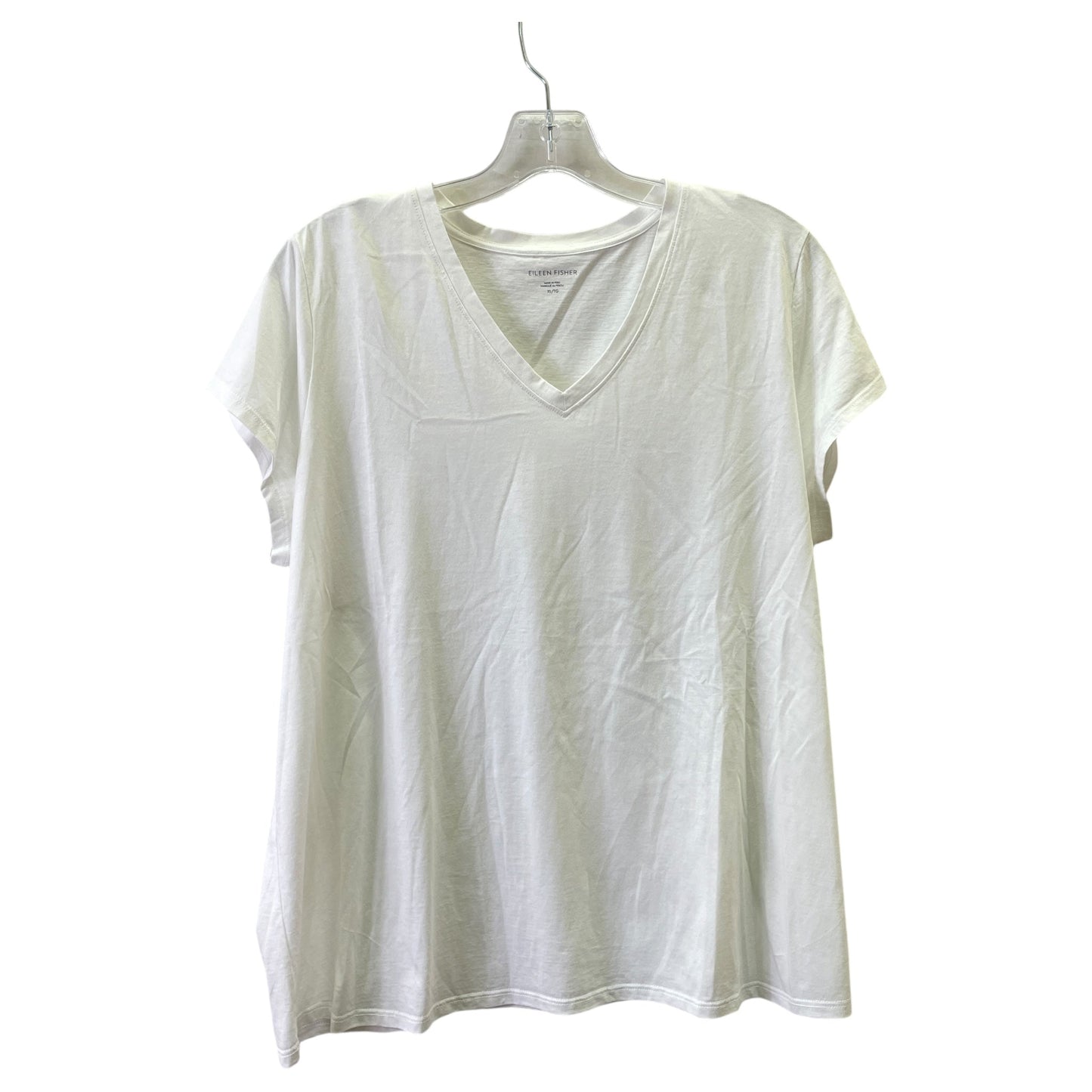 Top Ss Basic By Eileen Fisher In White, Size:Xl