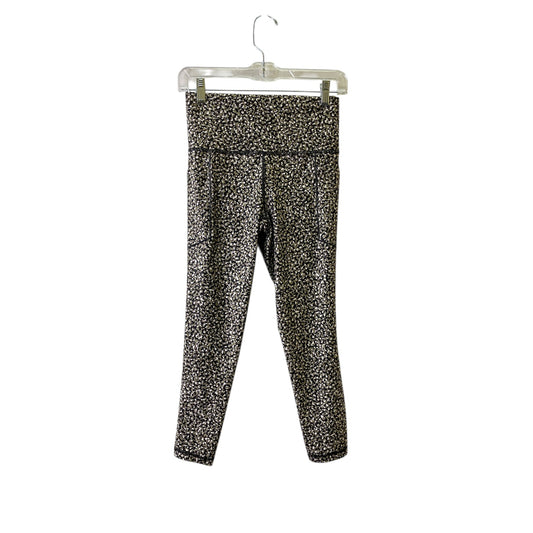 Athletic Leggings Capris By Athleta In Black & Green, Size:S