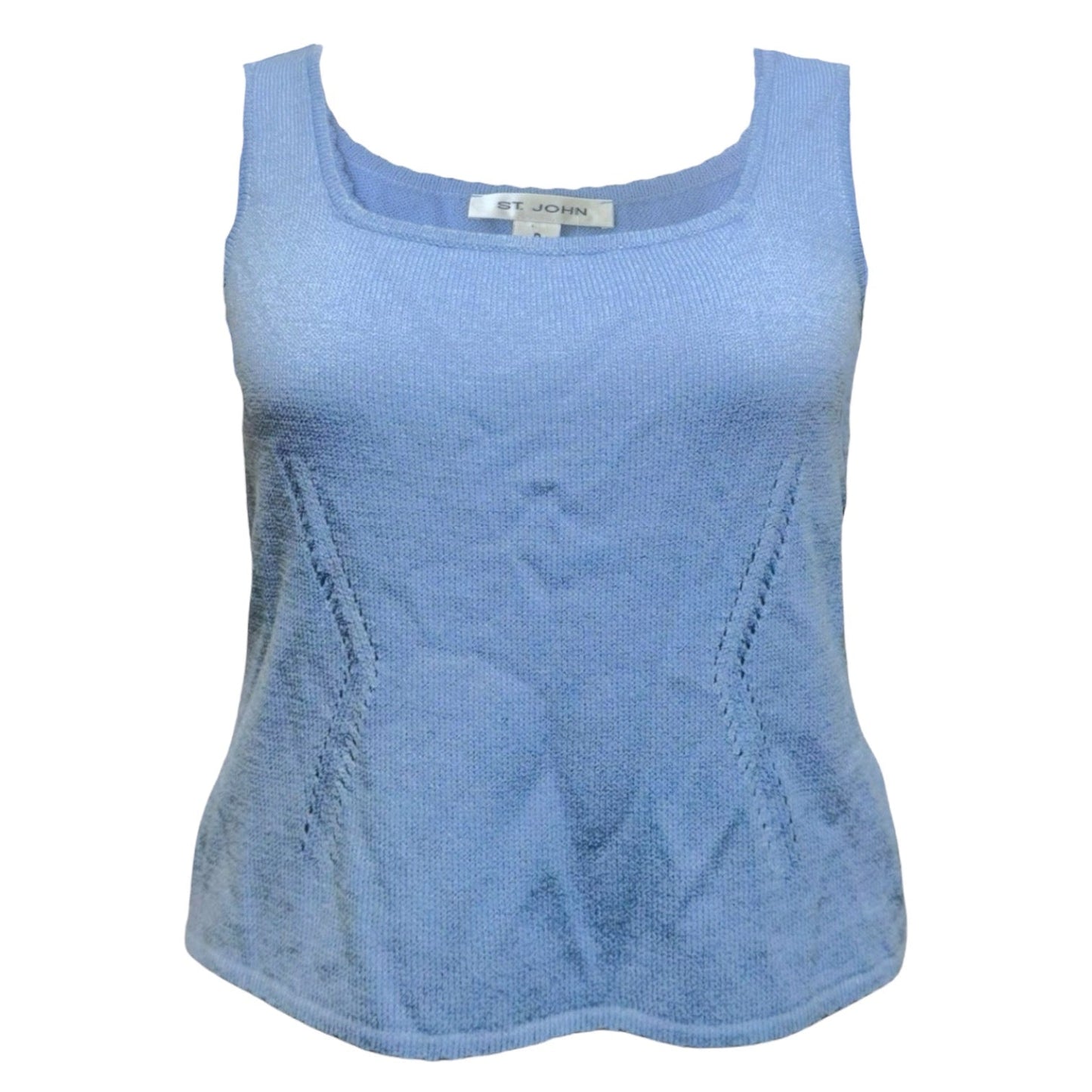 Knit Shell Luxury Designer By St John Collection In Blue, Size: S