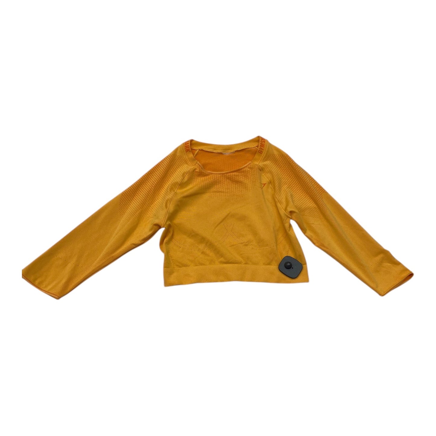 Athletic Top Ls Collar By Gym Shark In Orange, Size:S