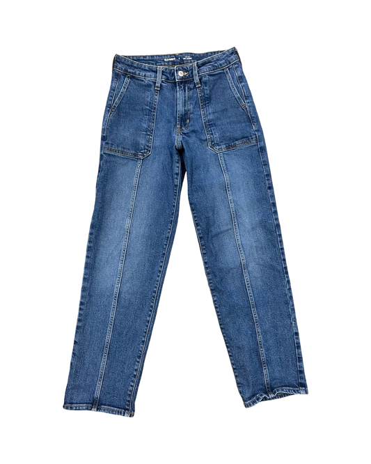 Jeans Straight By Old Navy In Blue, Size:4