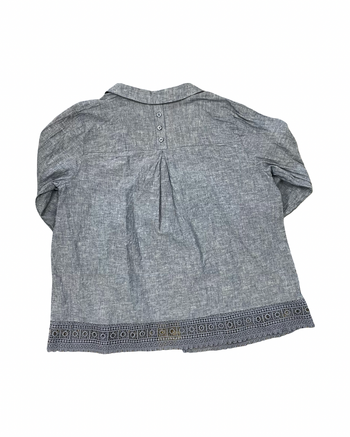 Top 3/4 Sleeve By Christopher And Banks In Blue, Size:L