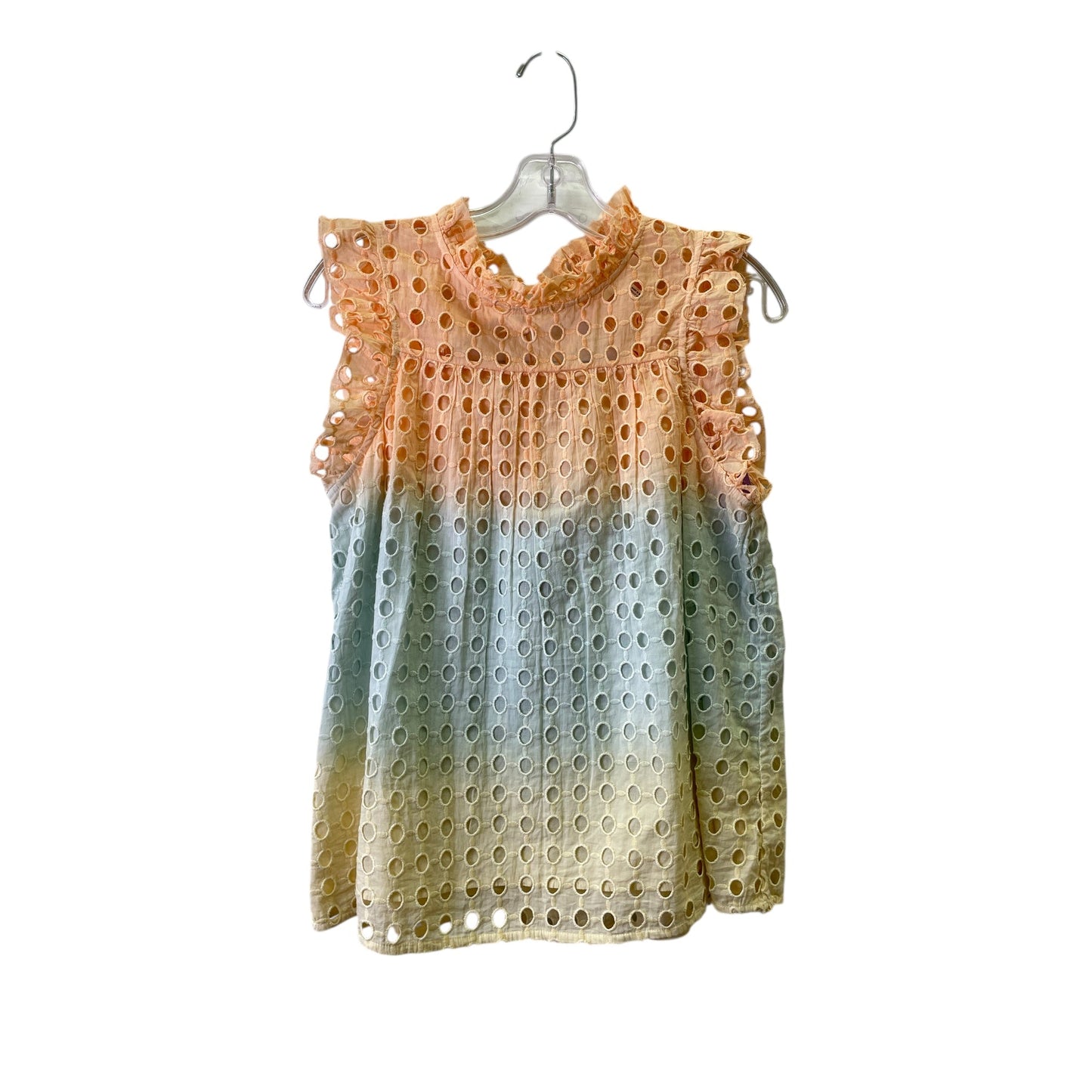 Top Sleeveless Basic By Mari In Orange, Size:S