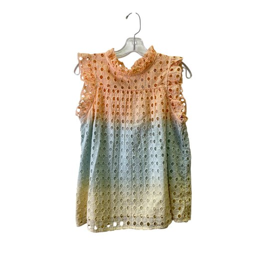 Top Sleeveless Basic By Mari In Orange, Size:S