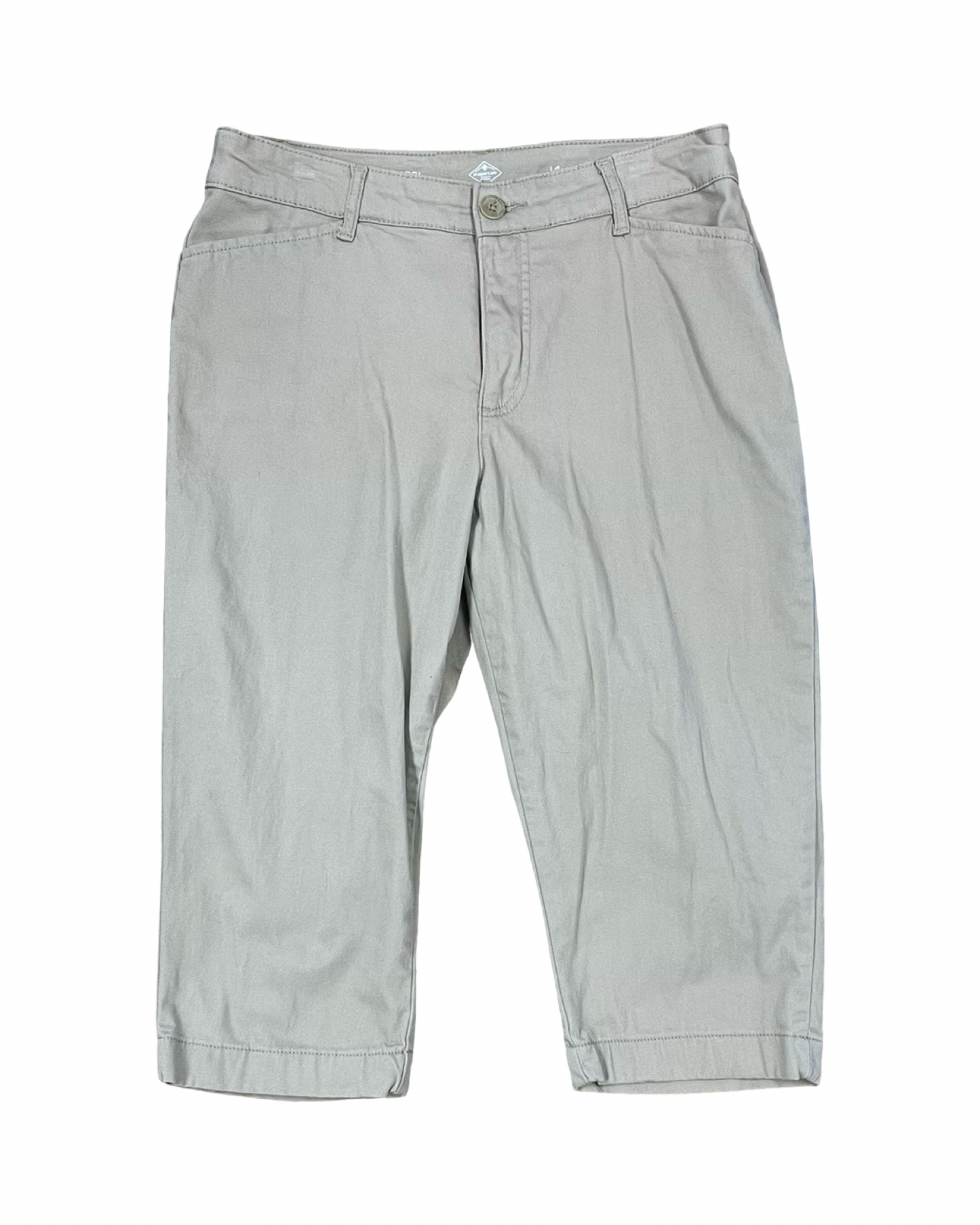 Pants Cropped By St Johns Bay In Tan, Size:14