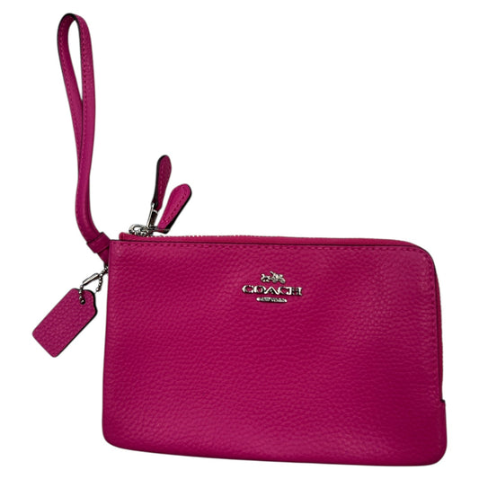 Wristlet Designer By Coach In Pink, Size:Medium